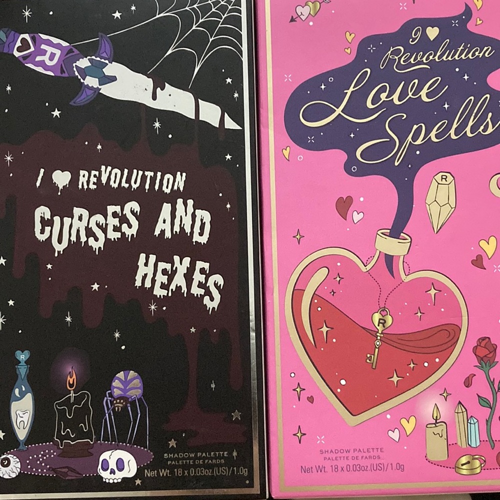 Never been open I love revolution love spell and curses & hexes